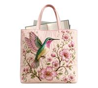 Genérico Womens Quilted Tote Bag - Garden Sunrise Botanical Print Polyester Shoulder Handbag 43x40x10cm Large Capacity Reusable Shopping Carryall - Casual Everyday Purse - Personalized Gift Choice