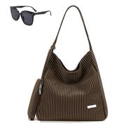 Genérico Women's Striped Casual Shoulder Bag,Lightweight Waterproof Stripe Handbag,Large Capacity Striped Tote Bag