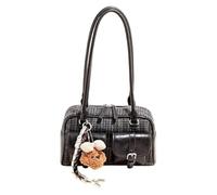 Genérico Women's Stylish Plaid Tote Bag,Fall Winter Underarm & Shoulder Bag,Top Handle Purse for Shopping & Commuting (Black)