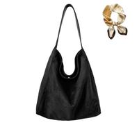 Genérico Women's Suede Hobo Tote Bag, Casual Slouchy Shoulder Bag, Stylish Large Capacity Purse Handbag with Magnetic Closure