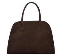 Genérico Women's Suede Purse Vintage Top Handle Bag,Large Capacity Suede Tote Bags,Adjustable Strap Daily Sling Bag