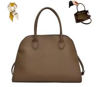 Genérico Women's Suede Purse Vintage Top Handle Bag,Large Suede Capacity Tote Bag,Casual Satchel Bags with Adjustable Strap (Gray, Large)