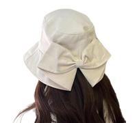 Genérico Women's Sun Hat with Bow Wide Brim for Travel and Outdoors