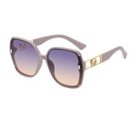 Genérico Women's Sunglasses, Retro Rectangle Eyewear, 5.55x5.71x2.36 Inches, Fashion Frame Design, Lightweight Comfortable Fit, UV400 Protection Glasses for Outdoor Sports Vacation Wear