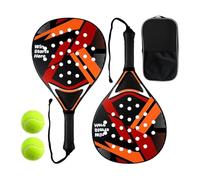 Genérico Womens Tennis Racket Set - Lightweight Non-Slip Racket, Professional Tennis Paddle Pair with 2 Balls & Storage Bag, Shockproof EPE Core with ABS Frame, for Men Women Youth, Outdoor Indoor