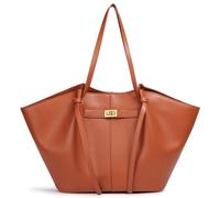 Genérico Women's Tote Bag, Tote Bag Women's Large Shopper Bags with Removable Shoulder Strap, Simple PU Leather Handbags for Work, Shopping, School (Brown)