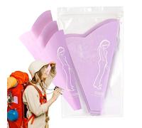 Genérico Womens Urinal Funnel, Standing Pee Cup Set of 10, Portable Waterproof Paper Female Urination Device, Convenient Travel and Outdoor Solution for Camping, Hiking, Road Trips