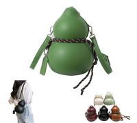 Genérico Women's Vintage Calabash Shoulder Bag, Trendy Gourd Shape Crossbody Bag, Adjustable Strap, for Everyday Casual, Travel, Work (green)