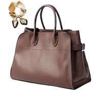 Genérico Women's Vintage Top Handle Handbag, Trendy Large Capacity Suede Crossbody, Casual Hobo PU Leather Work Shoulder Bag