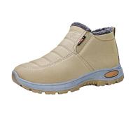 Genérico Women's Warm Sheepskin-Lined Boots Ladies Winter Snow Boots Lightweight Waterproof Fur Fuzzy Thermal Soft Booties (5,36)