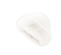 Genérico Womens Winter Faux Fur Bucket Hat, Fluffy Warm Faux Fur Hat, Perfect for Winter Outdoor Activities Daily Commutes (White)