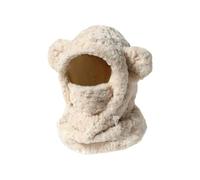 Generico Womens Winter Hat, Face Cover Neck Scarf Set Windproof, Adjustable Bear Ear Warm Hats, for Girls Morning Walking Daily Commuting Outdoor Activities Skiing Travel Holiday, colored