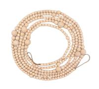 Genérico Wood Beaded Wreath,12 Feet Wreath Farmhouse Home Decor | Bright Festive Christmas Tree Beads Garland,for Year-Round Home Thanksgiving Holiday Wedding Porch Fireplace Cabinet Outside Indoors