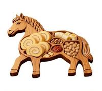 Generico Wood Charcuterie Board | Wooden Horse Shaped Serving Tray, Rustic Appetizer Platter For Fruit, Meat, Cheese, And Nuts, Perfect For Home, Party, Banquet, Holiday, And Family Gatherings