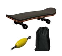 Genérico Wood Fingerboard Skateboard-Pro Maple Deck with Fully Enclosed Bearings, Anti-Slip PU Grip Mat, High Performance Fingertip Game, Desktop Fidget Toy for Students & Teens | for Boys