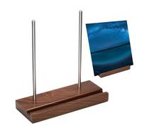 Genérico Wood Record Album Stand | Album Display Stand | LP Record Storage Holder | Solid Organizer Tabletop Decorative Book Photo Stands