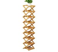Genérico Wood Shoe Rack, Multi-Tier Shoe Organizer Holder with Sturdy Wooden Frame, Compact Footwear Storage for Entryway Bedroom Closet Hallway Garage Mudroom Living Room