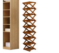 Genérico Wood Shoe Rack, Multi-Tier Shoe Organizer Holder with Sturdy Wooden Frame, Compact Footwear Storage for Entryway Bedroom Closet Hallway Garage Mudroom Living Room