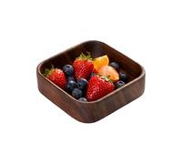 Genérico Wood Snack Bowls,Square Nuts Serving Container | 20x4.5cm Tip-Resistant Charcuterie Bowls, Practical For Appetizers Dips Sauce Candy Desserts Fruit Condiments Hummus