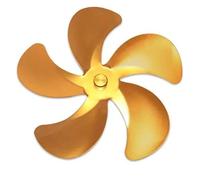 Genérico wood stove fan, Estufa de leña, chimenea con quemador de leña accionado por aspas de ventilador y motor de calor,for home(Gold)