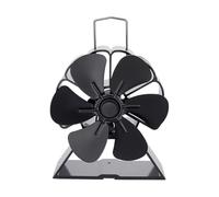 Genérico wood stove fan, Mini ventilador for estufa, chimenea silenciosa, distribución de calor en invierno for el hogar,for home(With Thermometer)