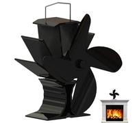 Genérico Wood Stove Fan, Thermal Blower, Fireplace Circulator, Silent, Ultra-Low Decibel, Quick Heat Spread, Energy Saver, Compact Build, Perfect for Pellet, Heat, Cabin Use, 7.3x6.3x3.66 inches