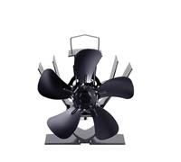 Genérico wood stove fan, Ventilador de chimenea de 5 aspas con calefacción for leña. Distribuye el calor de forma silenciosa en invierno.,for home(With 1 heat shield)