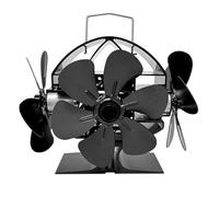 Genérico wood stove fan, Ventilador de chimenea de bajo consumo energético, alimentado por calor, distribución eficiente sin electricidad, resistente a altas temperaturas,for home(18 Blades)