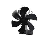 Genérico wood stove fan, Ventilador de chimenea negro con 12 aspas. Estufa ecológica y silenciosa que funciona con calor. No requiere baterías ni electricidad.,for home(4)