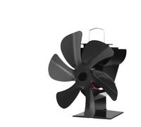 Genérico wood stove fan, Ventilador de estufa de 6 aspas accionado por calor, mini calefactor de chimenea, distribución eficiente,for home