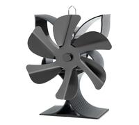 Genérico wood stove fan, Ventilador de estufa de 6 aspas, silencioso, sin potencia, de 50 °C a 350 °C, for la mayoría de chimeneas y respiraderos domésticos.,for home