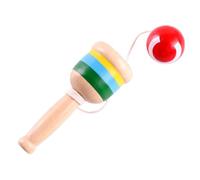 Genérico Wood Throw and Catch Ball | Preschool Learning Activities | Portable Hand-Eye Coordination Training Toy for Boys Girls Easter Birthday Park Playground School Picnic Camping
