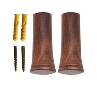 Genérico Wood Wall Hooks - Set Of 4 | Natural Solid Beech Wood Pegs, Heavy Duty Wall Mounted Hangers With Screws & Anchors, Modern Style; Perfect For Coats, Hats, Towels, Bags, And Entryway
