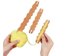 Genérico Wood Wavy Sticks - 3 Pieces Wooden Shuttle Weaving Sticks | Handmade Craft Rods For Knitting And Textile Projects | DIY Craft Tools For Weaving, Knitting, And Creative Fiber Art Use