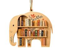 Genérico Wooden Animal Holiday Charms - Book Tree Ornaments for Kids and Adults | Creative DIY Decorations with Birthday Halloween, Thanksgiving Christmas New Year for Home Party Craft Supplies