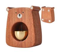 Genérico Wooden Bear - Adorable Bell Statue, Tabletop Ornament with Crisp Sound, Interactive Toy with Durable Material, Kids Item, Play Accessory for Child Girls Boys Youth Teens