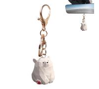 Genérico Wooden Bear Keychain - Unique Carved Wildlife Ornament for Keys Backpack Purse | Handcrafted Charm, Lightweight Sturdy Design, Nature Inspired Keepsake, Everyday Carry Accessory 3.94x1.18 in