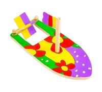 Genérico Wooden Boat Decor - DIY Paintable Canoe, Craft Display Model