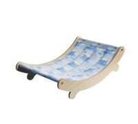Genérico Wooden Cat Hammock Bed, Cooling Pet Sleeping, 25,59 x 19,69 x 4,72 pulgadas Breathable Lounger Frame, Washable Wood PVC Structure Bed, Bunny Style Hanging Design, Home Crate Pet Sleeping Use