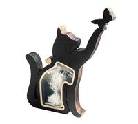 Genérico Wooden Cat Keepsake, Dog Ashes Storage, 7.09x5.91in Decorative Animal Holder, Authentic Handcrafted Design, Compact Memory Box for Teeth, Nails, Bone, Puppy, Kitten, Doggy