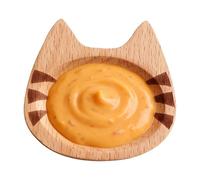 Genérico Wooden Cat Soy Dish, Reusable Decorative Dipping Bowl, Cute Animal Shaped Sauce Plate, Appetizer Snack Sushi Fruit Dessert Serving Dish, Charcuterie Dip Tray for Home Kitchen Dining Use