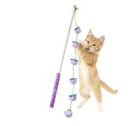 Genérico Wooden Cat Teaser,15.7 Inch Wooden Compact Fruit-Shaped with Anti-Slip Handle - Wand Cat Toy - Gentle Yet Resilient Build For Teeth Grinding Playing Exercising, Outdoor Park Garden Home