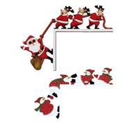 Genérico Wooden Christmas Door Corner Sign - Funny Holiday Wall Sculpture | Rustic Corner Decor for Doorways, Mantels, Bedrooms, Living Rooms, and Cabinets