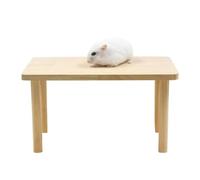 Generico Wooden Climbing Stand, Small Pet Activity Center, Natural Animal Exercise Toy, Interactive Play Rest with Habitat Enrichment Accessory for Birds Squirrels Hamsters 5.79x3.07in
