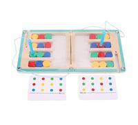 Genérico Wooden Color Sorting Slider Puzzle, 30x15x1.3cm, Magnetic Pen Activity, Logic Development Game, Coordination Training, Concentration, Problem Solving, Recreation