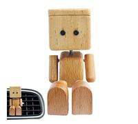 Genérico Wooden Figurine, Shaking Man, 2.36x1.46 Inches Cute Desktop Decor, Car Accessory, Handcrafted Wood, Ideal for Workplace, Home, Vehicle, Men, Women, Dad, Mother, Husband, Friend