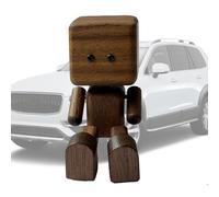 Genérico Wooden Figurine, Shaking Man, 2.36x1.46 Inches Cute Desktop Decor, Car Accessory, Handcrafted Wood, Ideal for Workplace, Home, Vehicle, Men, Women, Dad, Mother, Husband, Friend