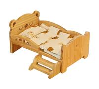 Genérico Wooden Hamster Bed - Guinea Pig Beds, Pet Bed for Indoor, Animal Sleep Nest with Ventilated Open Design, Pets Sofa, Pet Couch Resting Nest for Stress Relief Ideal for Small Animals