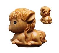 Genérico Wooden Horse - Miniatura Tabletop Decor | Desktop Wealth Sculpture for Home, Office Bedroom, Living Room, Bookcase, Window Sill Cabinet, Dressing Mesa, Nightstand Display