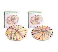 Genérico Wooden Logic Board Game - Parent Child Interaction Toy, Hand Eye Coordination Aid, Octagonal Base + Versatile Challenge Modes, Safety Material - For Family Travel